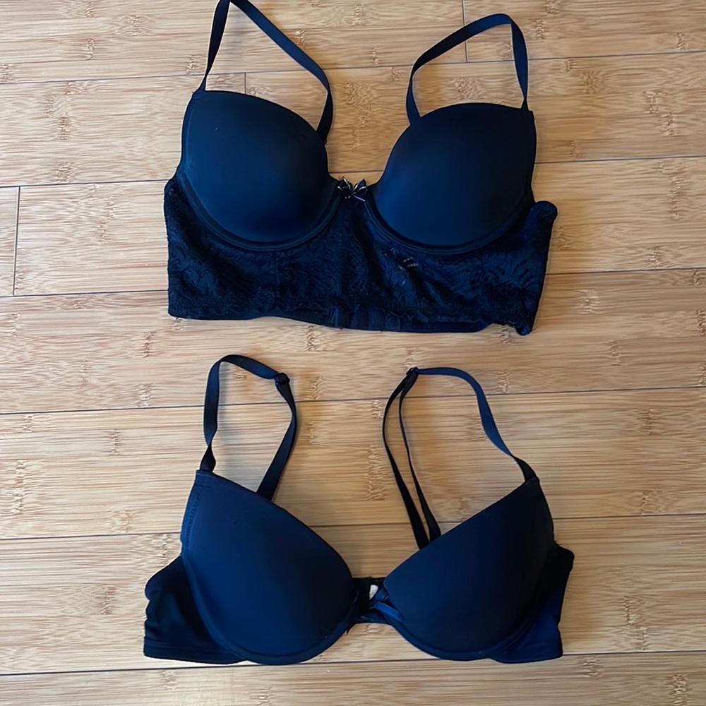 Xhilaration lace bras bundle 34A black